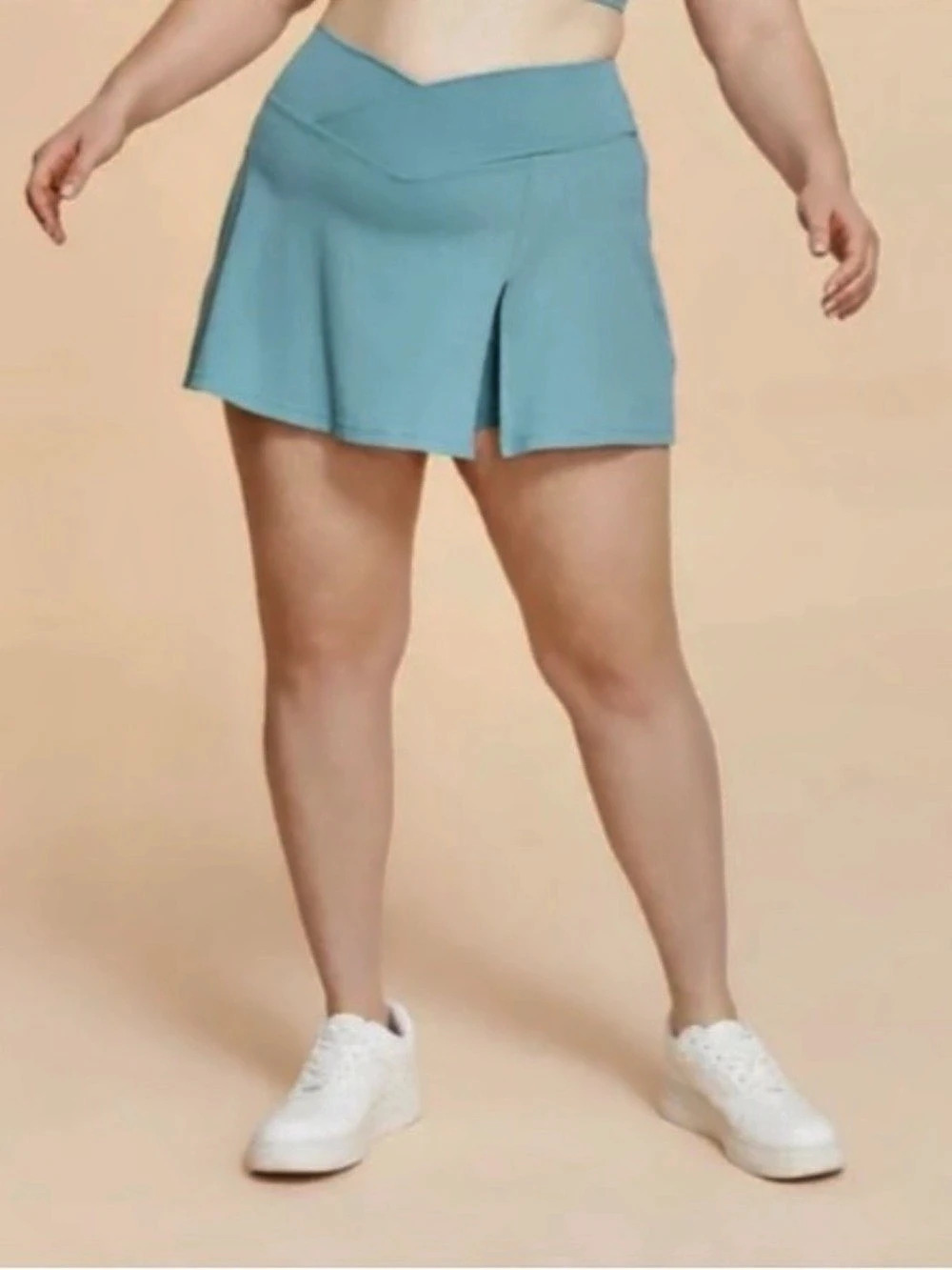 Blogilates Crisscross Hourglass Slit Skort in Blue Size Medium